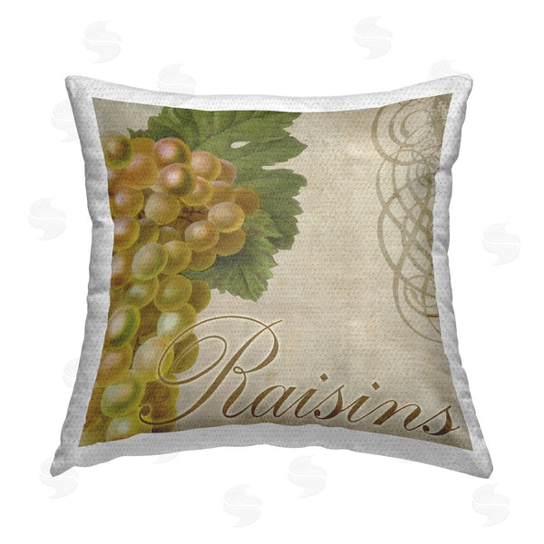 Stupell Industries Sasha | Vintage French Grapes Printed Throw Pillow