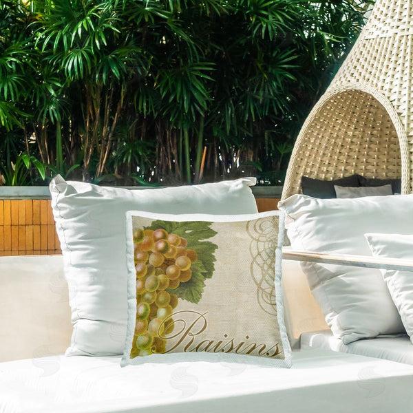 Stupell Industries Sasha | Vintage French Grapes Printed Throw Pillow