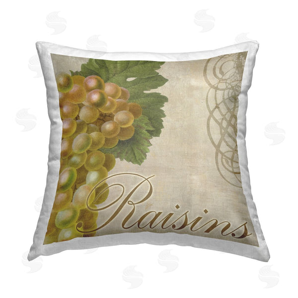 stupell industries Sasha | Vintage French Grapes Printed Throw Pillow