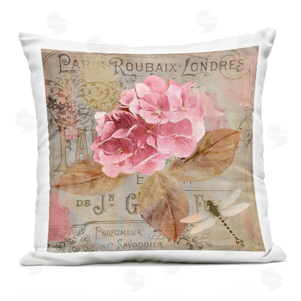 Stupell Industries Sasha | Vintage French Hydrangea Printed Throw Pillow