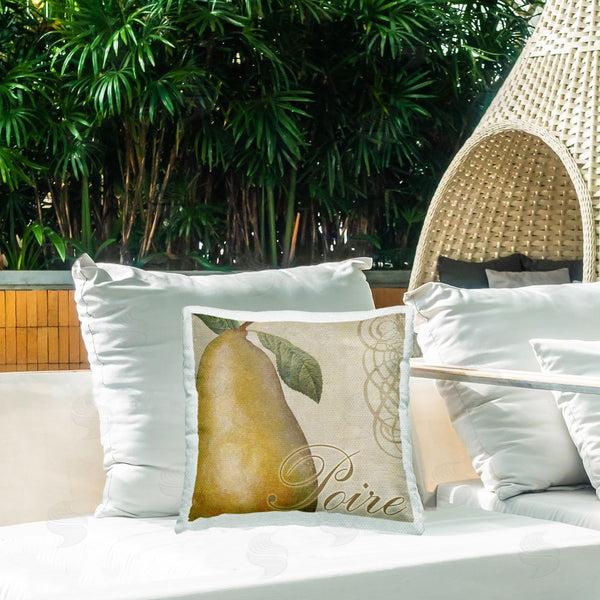 Stupell Industries Sasha | Vintage French Pear Printed Throw Pillow