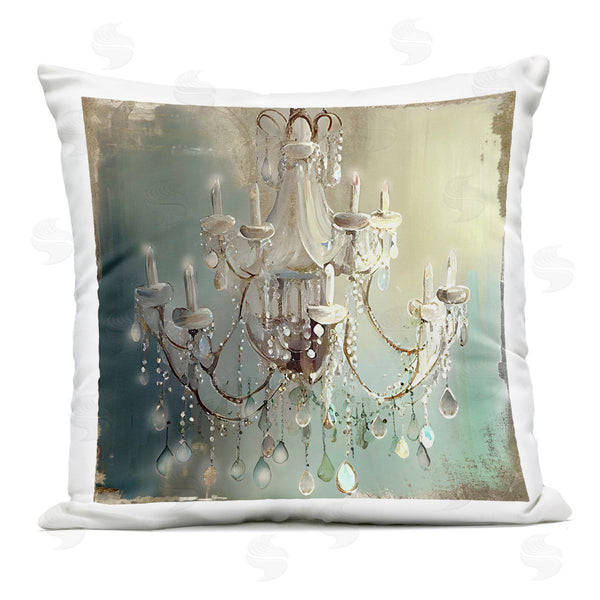 Stupell Industries Sasha | Vintage Illumine Chandelier Printed Throw Pillow
