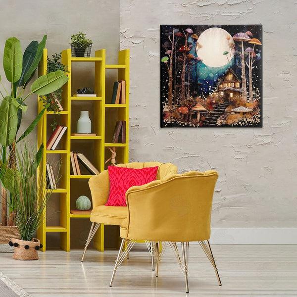 Stupell Industries Sasha | Whimsical Mushroom Cottage Wall Art