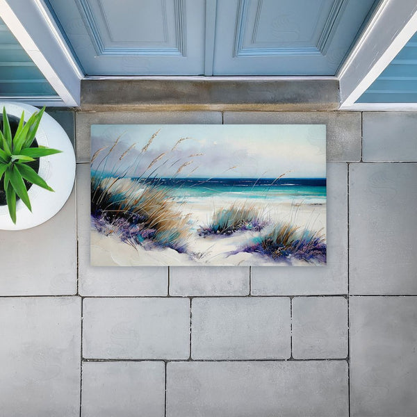 Stupell Industries Sasha | Windblown Beach Grasses Non-Woven Door Mat