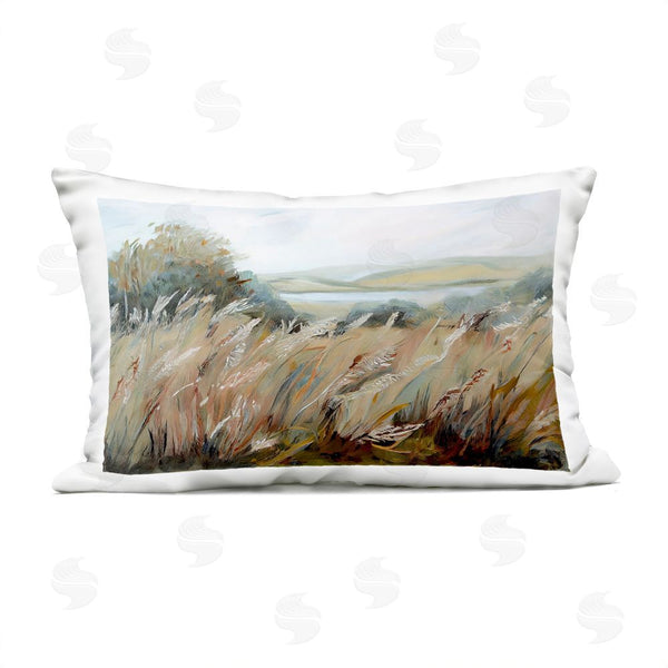 Stupell Industries Sasha | Windy Meadow Distortion Printed Throw Pillow