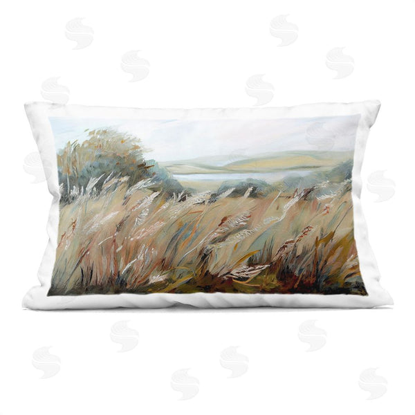 stupell industries Sasha | Windy Meadow Distortion Printed Throw Pillow