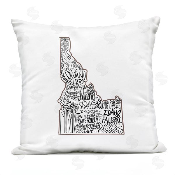 Stupell Industries Saturday Evening Post | Idaho State Outline Printed Throw Pillow
