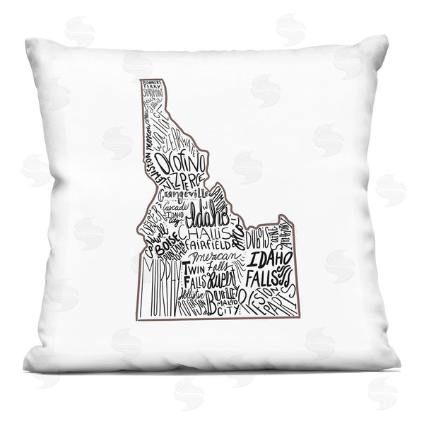 stupell industries Saturday Evening Post | Idaho State Outline Printed Throw Pillow