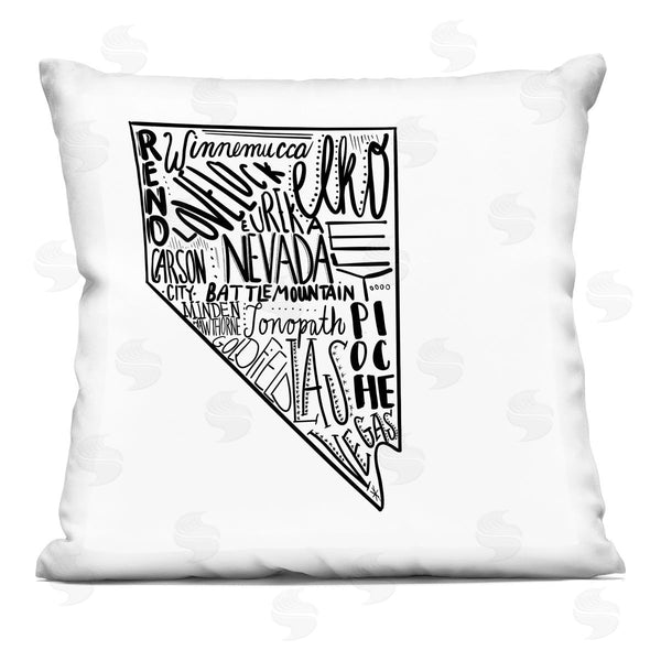 stupell industries Saturday Evening Post | Nevada State Map Printed Throw Pillow