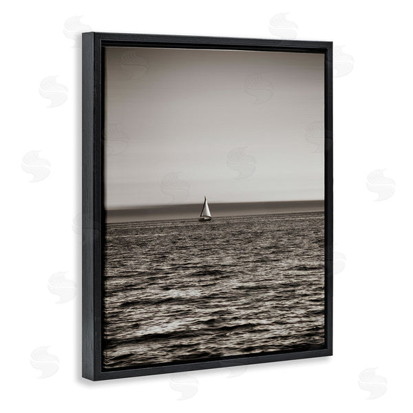 Stupell Industries Savanah Plank | Lone Distant Sailboat Wall Art