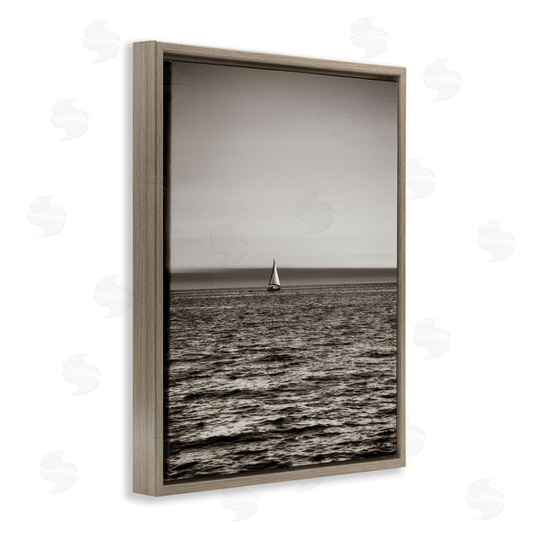 Stupell Industries Savanah Plank | Lone Distant Sailboat Wall Art