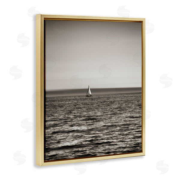 Stupell Industries Savanah Plank | Lone Distant Sailboat Wall Art