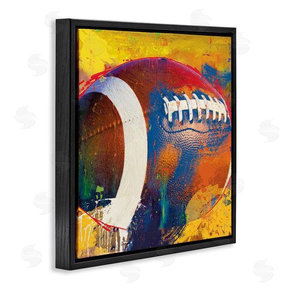 Stupell Industries Savannah Miller | Football Paint Splatter Sports Wall Art