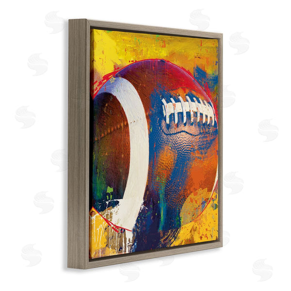 Stupell Industries Savannah Miller | Football Paint Splatter Sports Wall Art