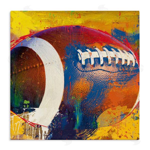 stupell industries Savannah Miller | Football Paint Splatter Sports Wall Art