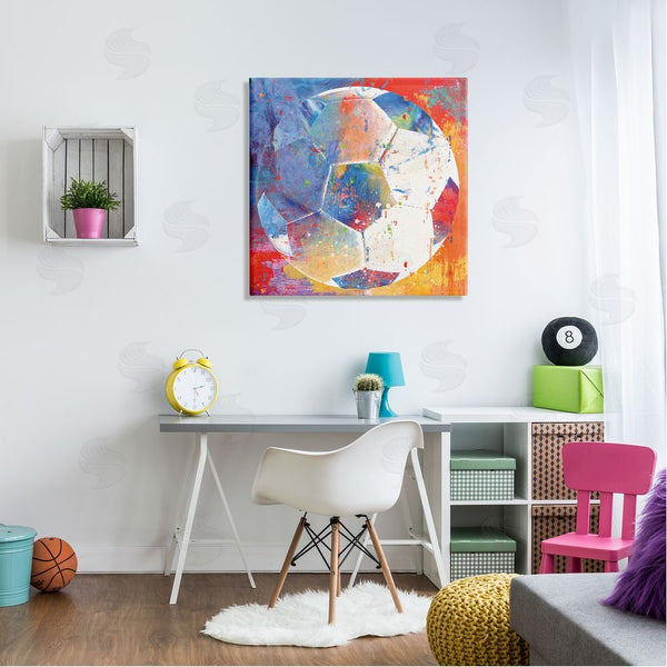 Stupell Industries Savannah Miller | Modern Soccer Ball Sports Wall Art