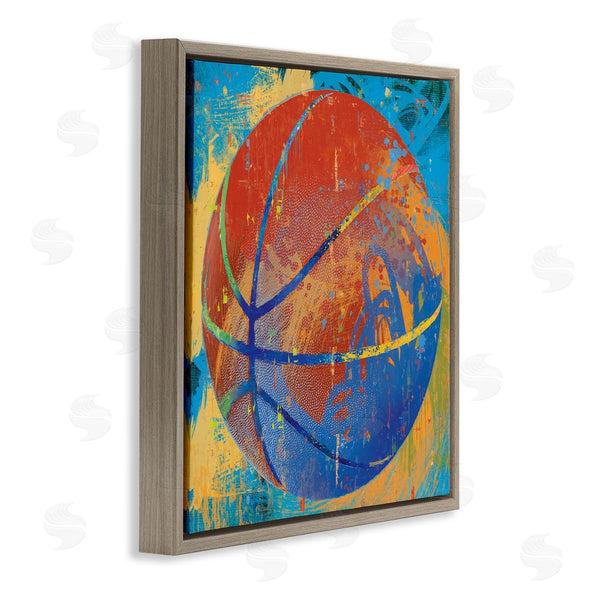 Stupell Industries Savannah Miller | Urban Splatter Sports Basketball Wall Art