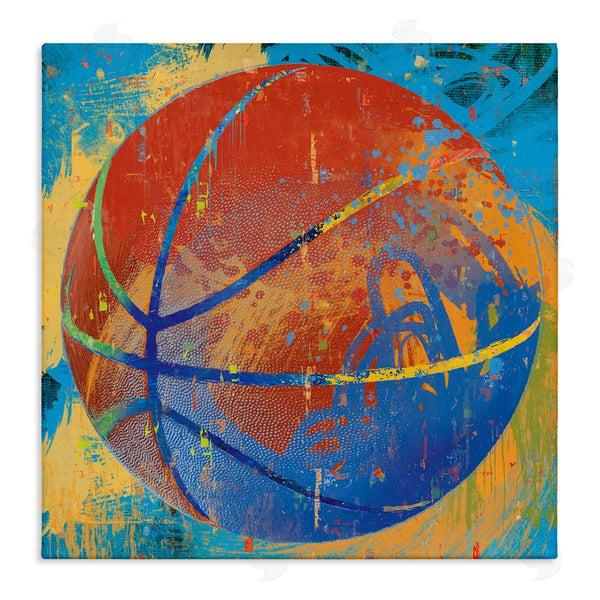 stupell industries Savannah Miller | Urban Splatter Sports Basketball Wall Art