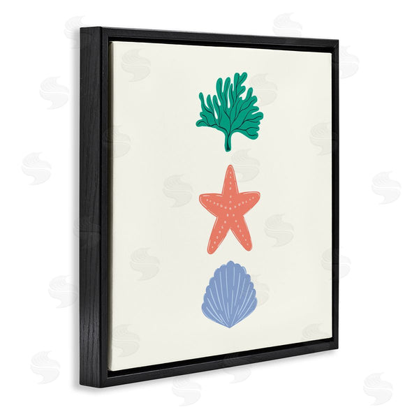 Stupell Industries Sazerelli Designs | Coral & Sea Life Minimal Wall Art