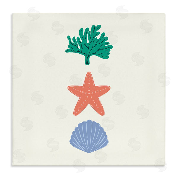 stupell industries Sazerelli Designs | Coral & Sea Life Minimal Wall Art