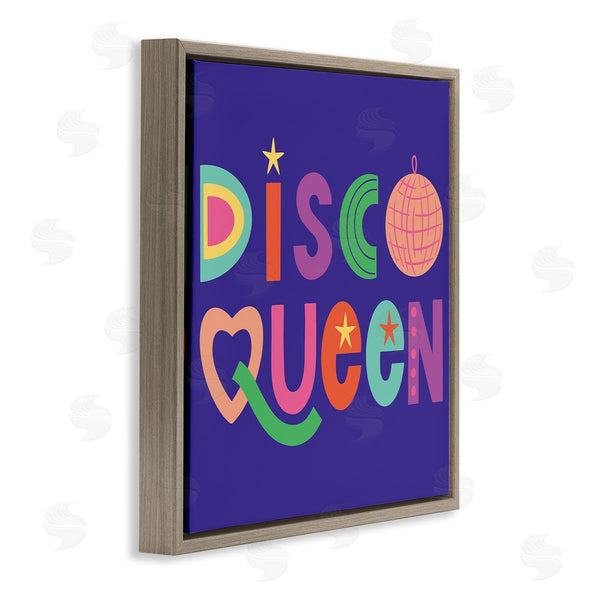 Stupell Industries Sazerelli Designs | Disco Queen With Retro Letters Wall Art