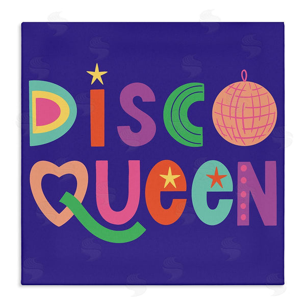 stupell industries Sazerelli Designs | Disco Queen with Retro Letters Wall Art