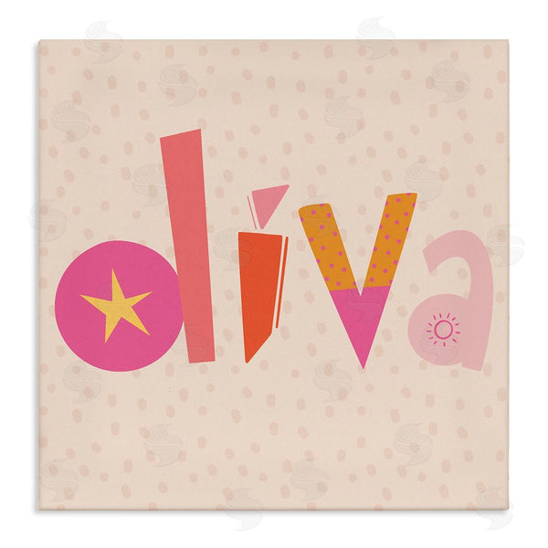 stupell industries Sazerelli Designs | Diva Patterned Whimsical Text