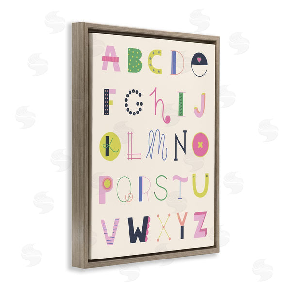 Stupell Industries Sazerelli Designs | Eclectic Alphabet Letters