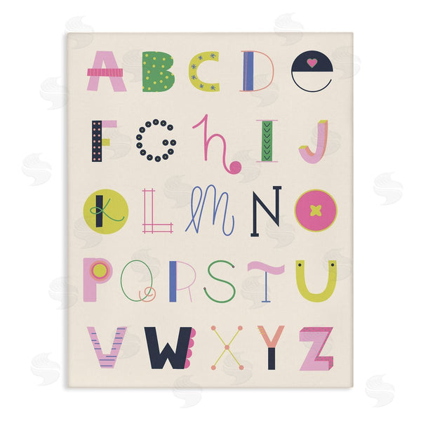 stupell industries Sazerelli Designs | Eclectic Alphabet Letters