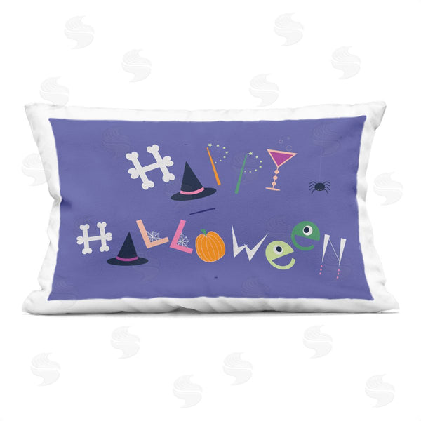 stupell industries Sazerelli Designs | Eclectic Happy Halloween Printed Throw Pillow