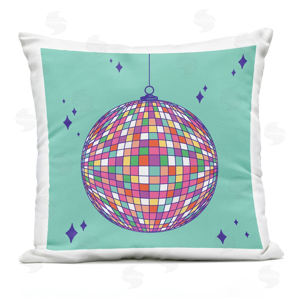 Stupell Industries Sazerelli Designs | Geometric Modern Disco Ball Printed Throw Pillow