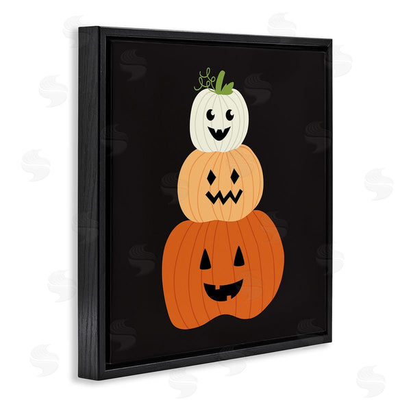 Stupell Industries Sazerelli Designs | Happy Jack-o-Lanterns On Black Wall Art