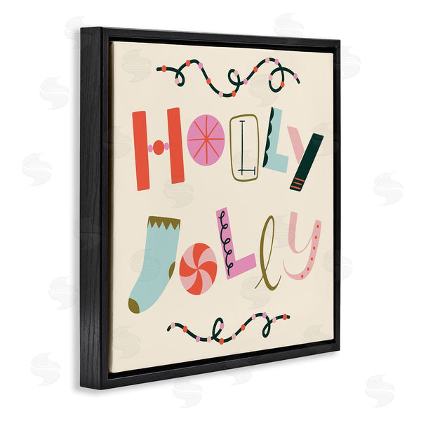 Stupell Industries Sazerelli Designs | Holly Jolly Eclectic Holiday Wall Art