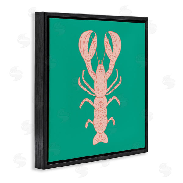 Stupell Industries Sazerelli Designs | Minimal Pink & Green Lobster