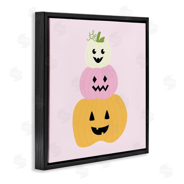 Stupell Industries Sazerelli Designs | Pastel Happy Jack-o-Lanterns Wall Art