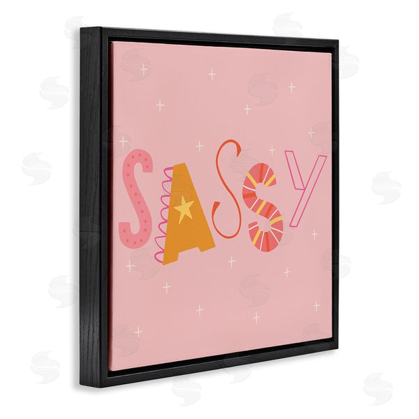 Stupell Industries Sazerelli Designs | Pink & Yellow Sassy Typography