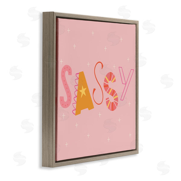 Stupell Industries Sazerelli Designs | Pink & Yellow Sassy Typography