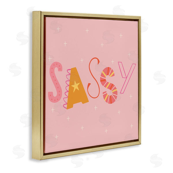 Stupell Industries Sazerelli Designs | Pink & Yellow Sassy Typography