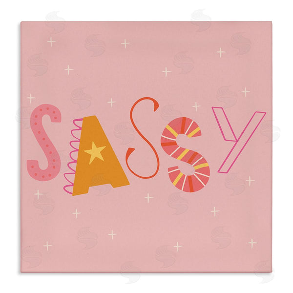 stupell industries Sazerelli Designs | Pink & Yellow Sassy Typography