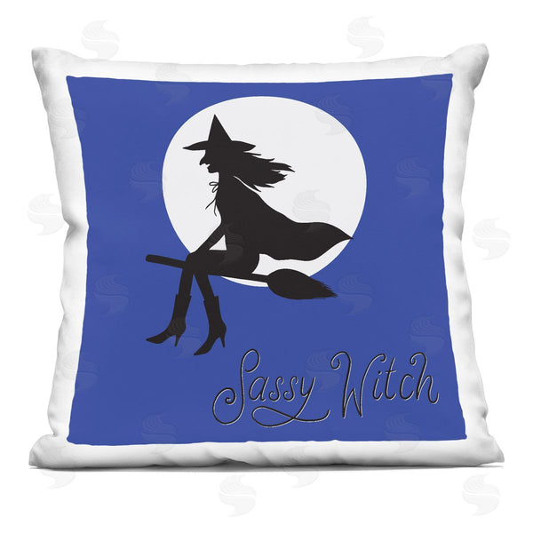 stupell industries Sazerelli Designs | Sassy Witch & Full Moon Printed Throw Pillow