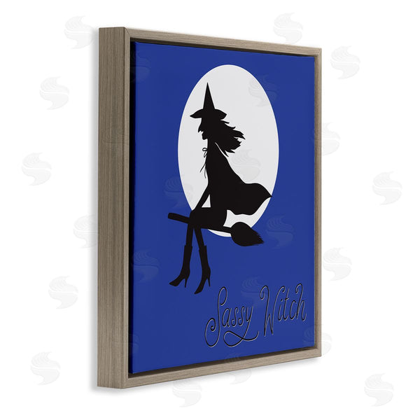 Stupell Industries Sazerelli Designs | Sassy Witch & Full Moon Wall Art