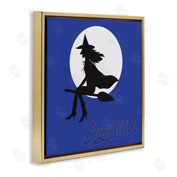 Stupell Industries Sazerelli Designs | Sassy Witch & Full Moon Wall Art