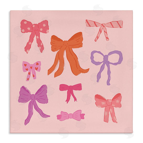 stupell industries Sazerelli Designs | Stylish Fashion Bows on Pink