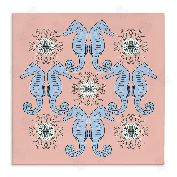 stupell industries Sazerelli Designs | Symmetrical Coral Seahorse Pattern