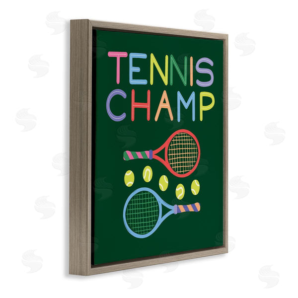 Stupell Industries Sazerelli Designs | Tennis Champ Racket & Balls