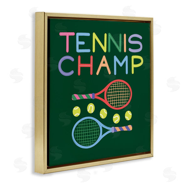 Stupell Industries Sazerelli Designs | Tennis Champ Racket & Balls
