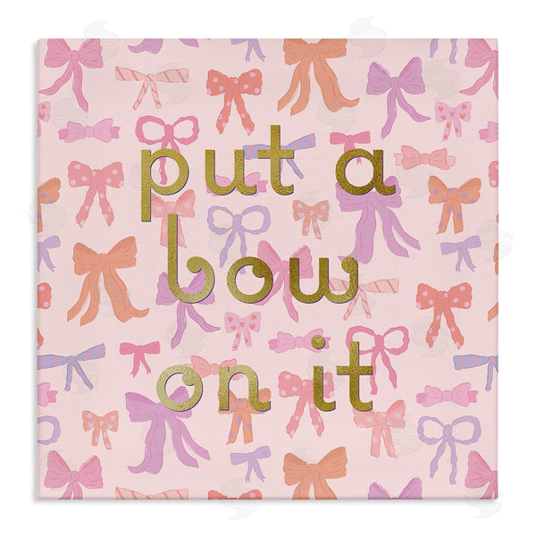 stupell industries Sazerelli Designs | Trendy Put A Bow On It