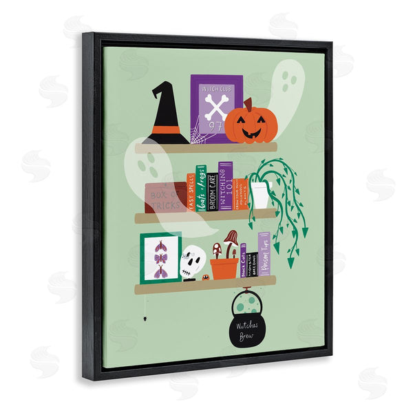 Stupell Industries Sazerelli Designs | Witchy Halloween Bookshelf
