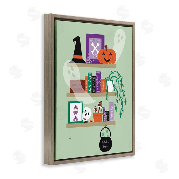 Stupell Industries Sazerelli Designs | Witchy Halloween Bookshelf