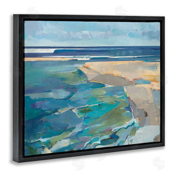 Stupell Industries Scott Brems | Abstract Beach Tide Landscape